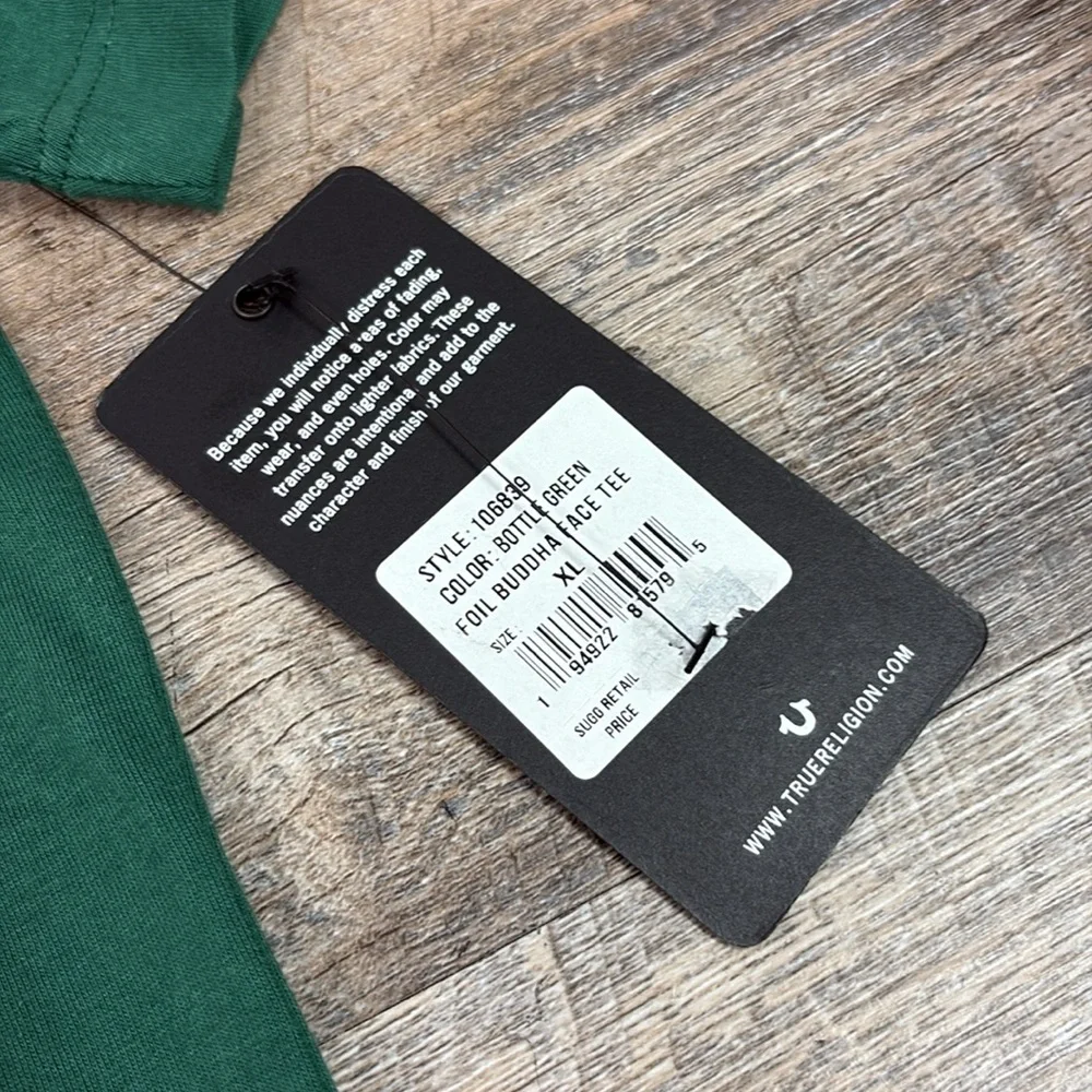 NEW True Religion Foil Buddha Face Tee XL